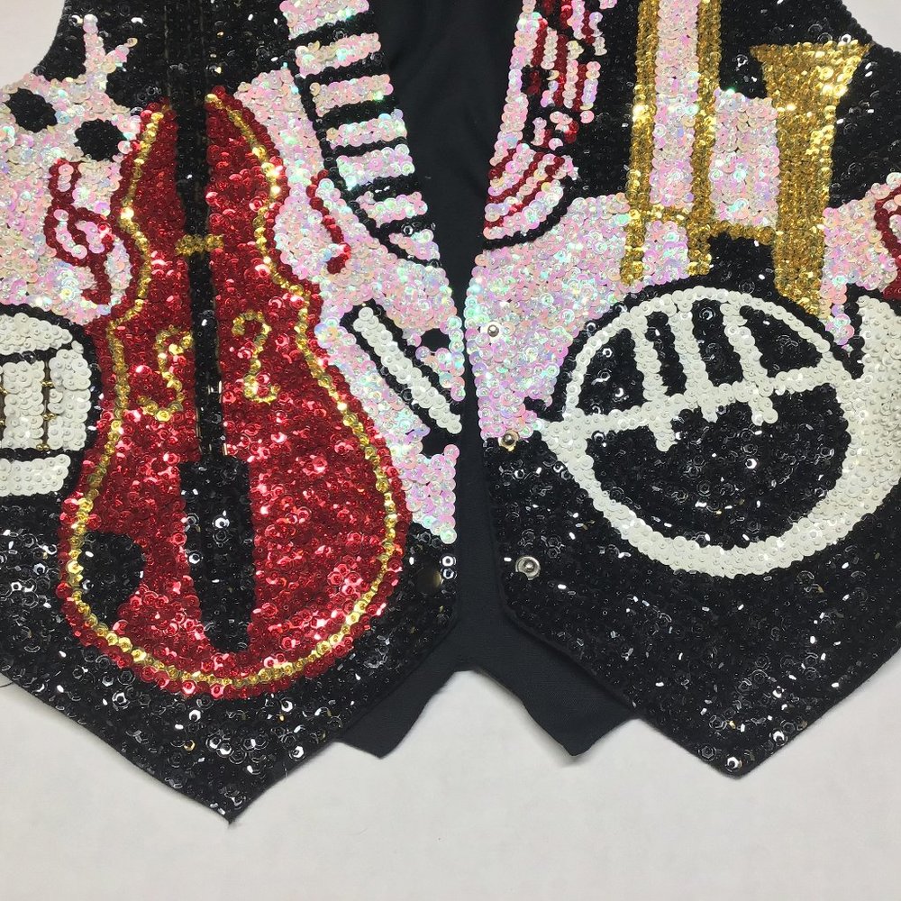 Musician / Band Handmade Sequin Vest - Picture 2 of 4